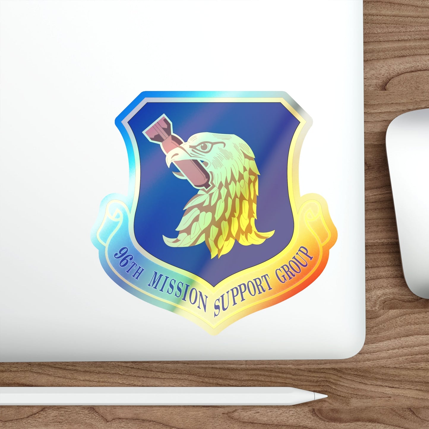 96th Mission Support Group (U.S. Air Force) Holographic STICKER Die-Cut Vinyl Decal-The Sticker Space