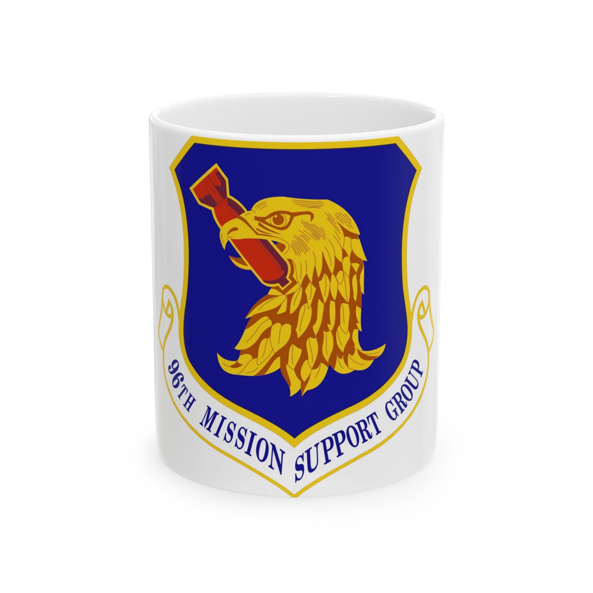 96th Mission Support Group (U.S. Air Force) White Coffee Mug-11oz-The Sticker Space