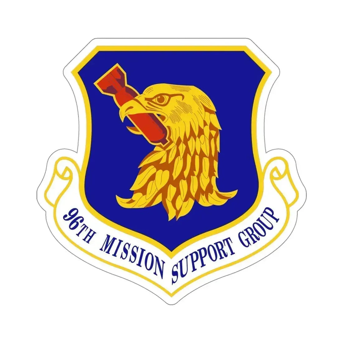 96th Mission Support Group (U.S. Air Force) STICKER Vinyl Die-Cut Decal 5 Inch - The Sticker Space