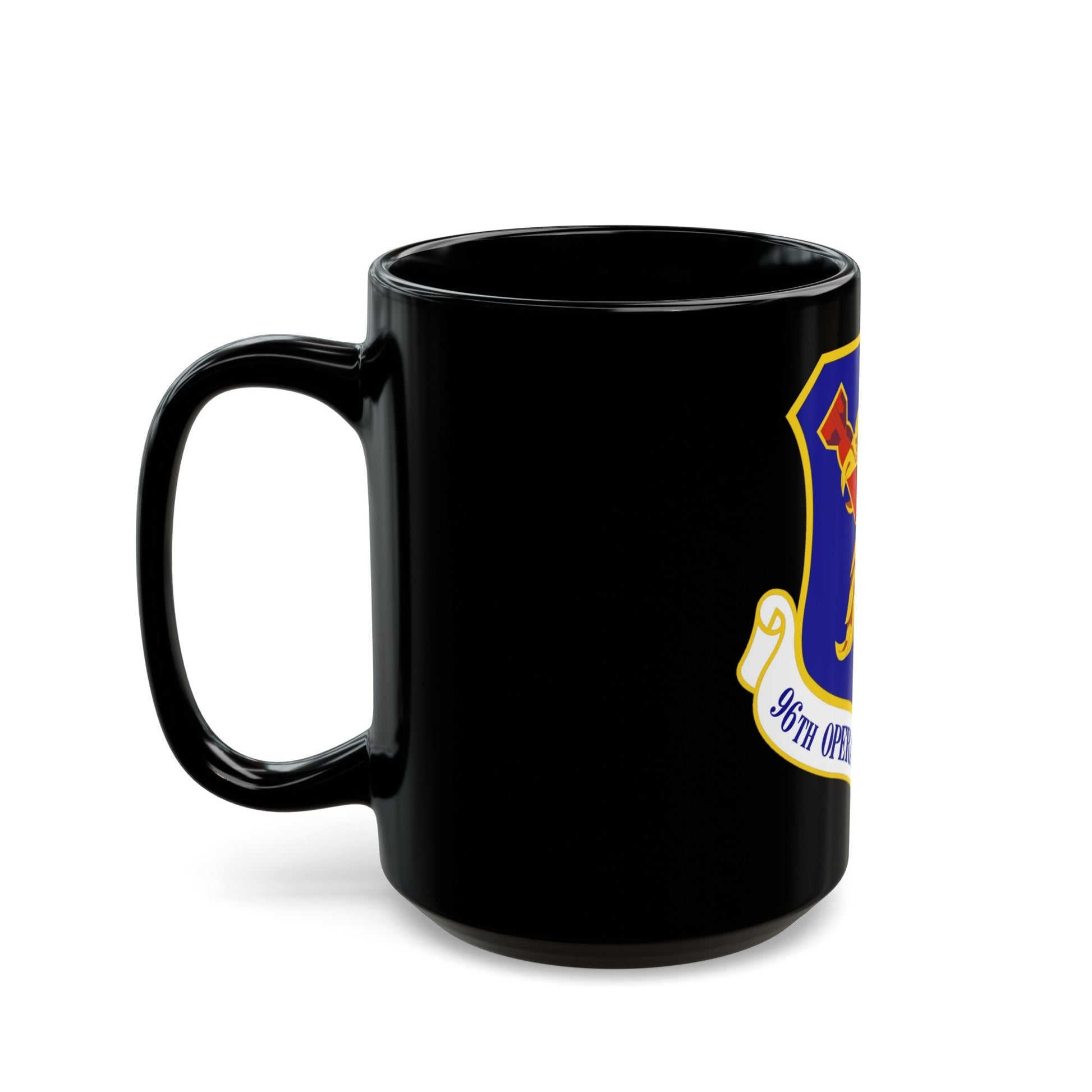 96th Operations Group (U.S. Air Force) Black Coffee Mug-The Sticker Space