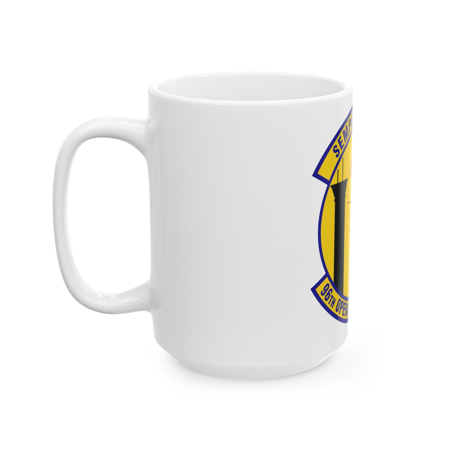 96th Operations Support Squadron (U.S. Air Force) White Coffee Mug-The Sticker Space