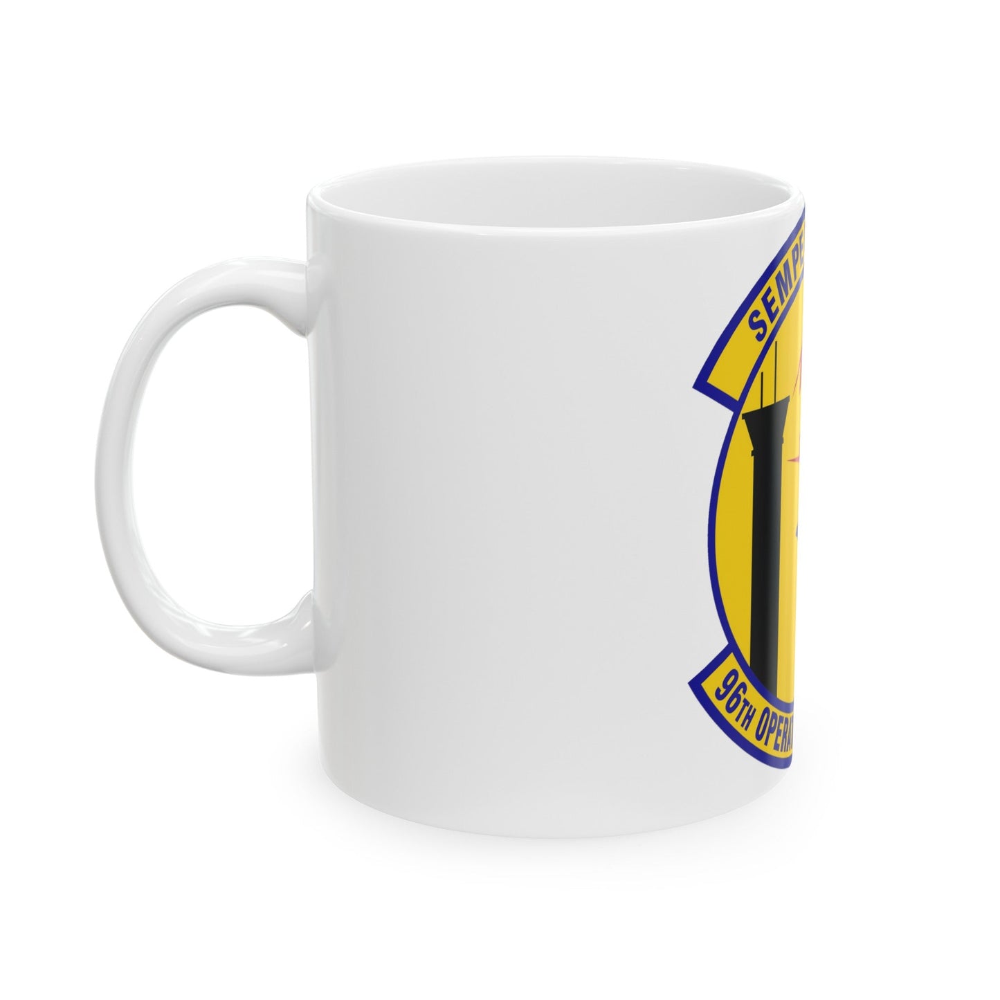 96th Operations Support Squadron (U.S. Air Force) White Coffee Mug-The Sticker Space