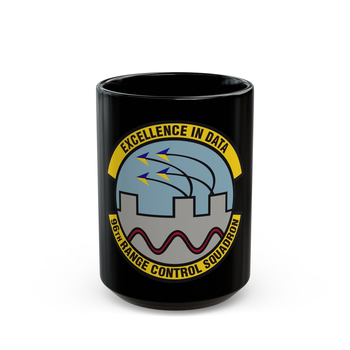 96th Range Control Squadron (U.S. Air Force) Black Coffee Mug-15oz-The Sticker Space