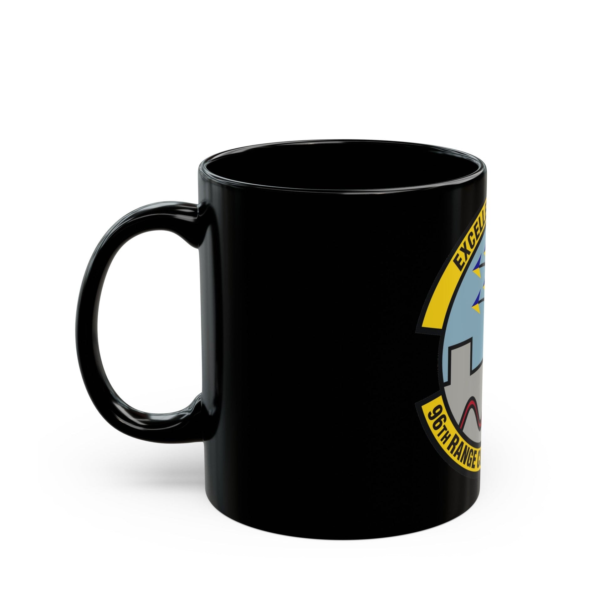 96th Range Control Squadron (U.S. Air Force) Black Coffee Mug-The Sticker Space