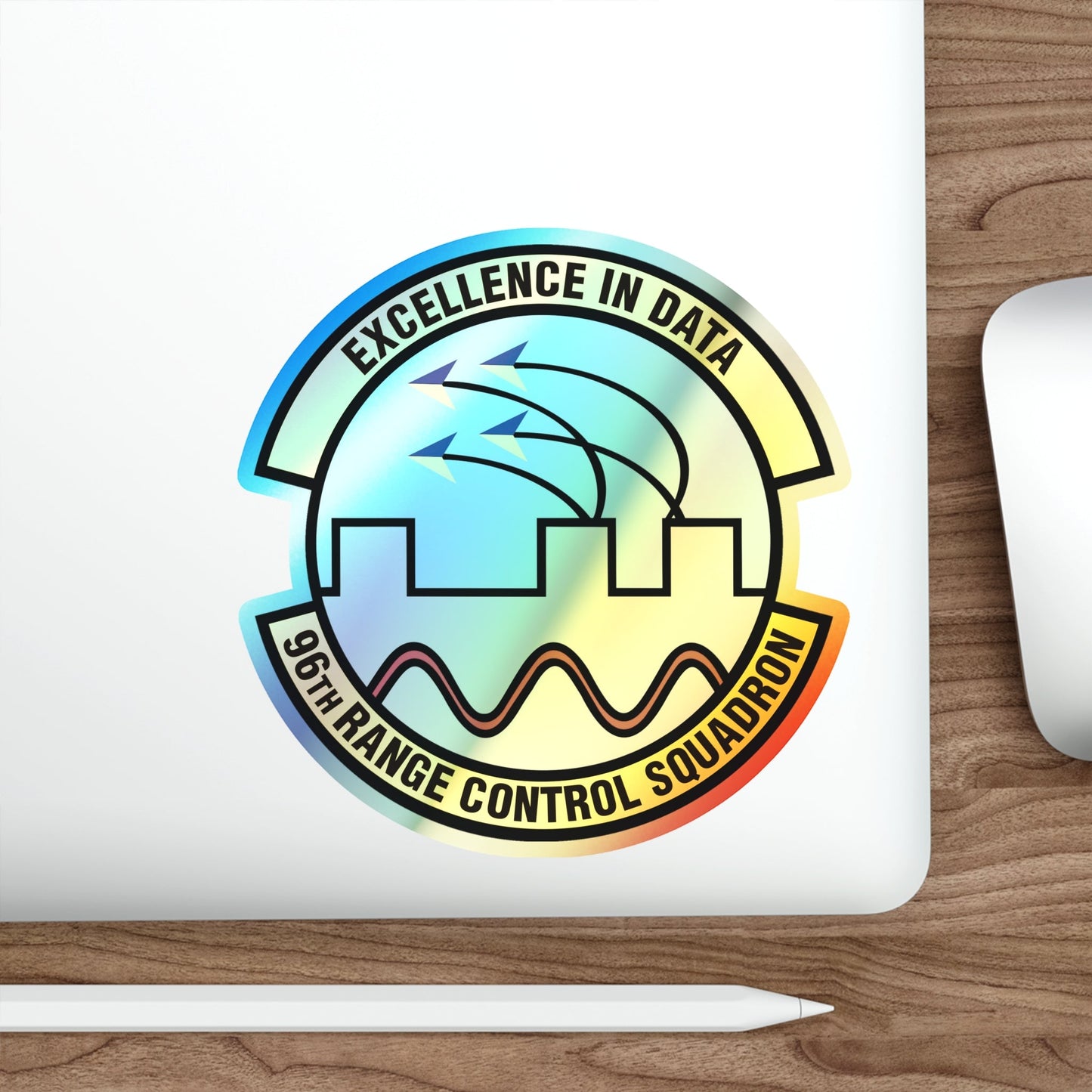 96th Range Control Squadron (U.S. Air Force) Holographic STICKER Die-Cut Vinyl Decal-The Sticker Space