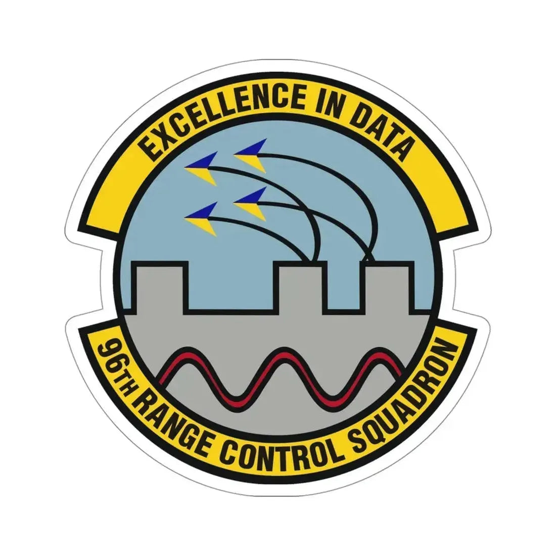 96th Range Control Squadron (U.S. Air Force) STICKER Vinyl Die-Cut Decal 4 Inch - The Sticker Space