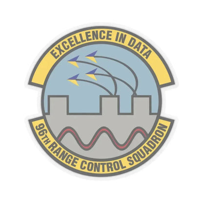 96th Range Control Squadron (U.S. Air Force) STICKER Vinyl Kiss-Cut Decal 2 Inch Transparent - The Sticker Space