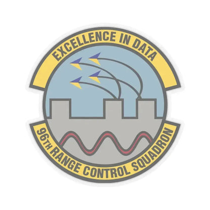 96th Range Control Squadron (U.S. Air Force) STICKER Vinyl Kiss-Cut Decal 4 Inch Transparent - The Sticker Space
