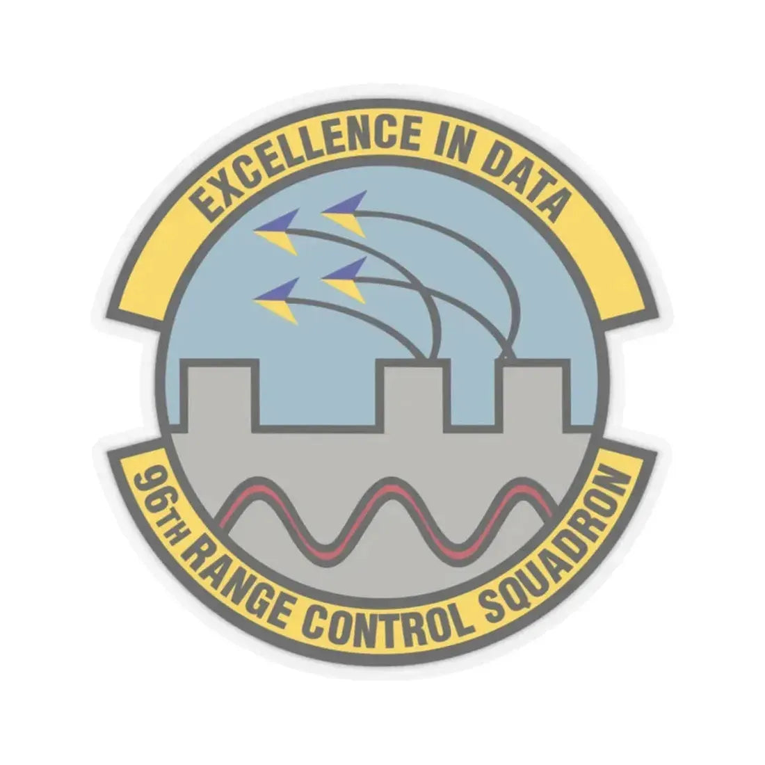 96th Range Control Squadron (U.S. Air Force) STICKER Vinyl Kiss-Cut Decal - The Sticker Space