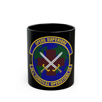 96th Surgical Operations Squadron (U.S. Air Force) Black Coffee Mug-11oz-The Sticker Space