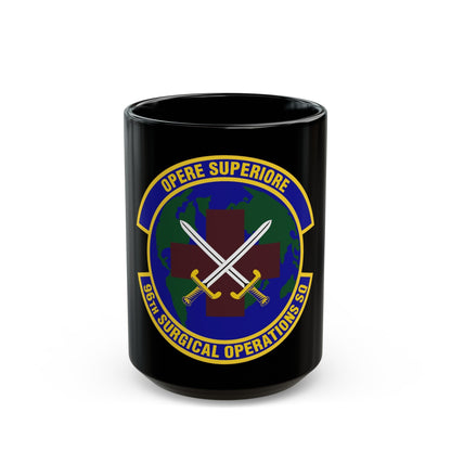 96th Surgical Operations Squadron (U.S. Air Force) Black Coffee Mug-15oz-The Sticker Space