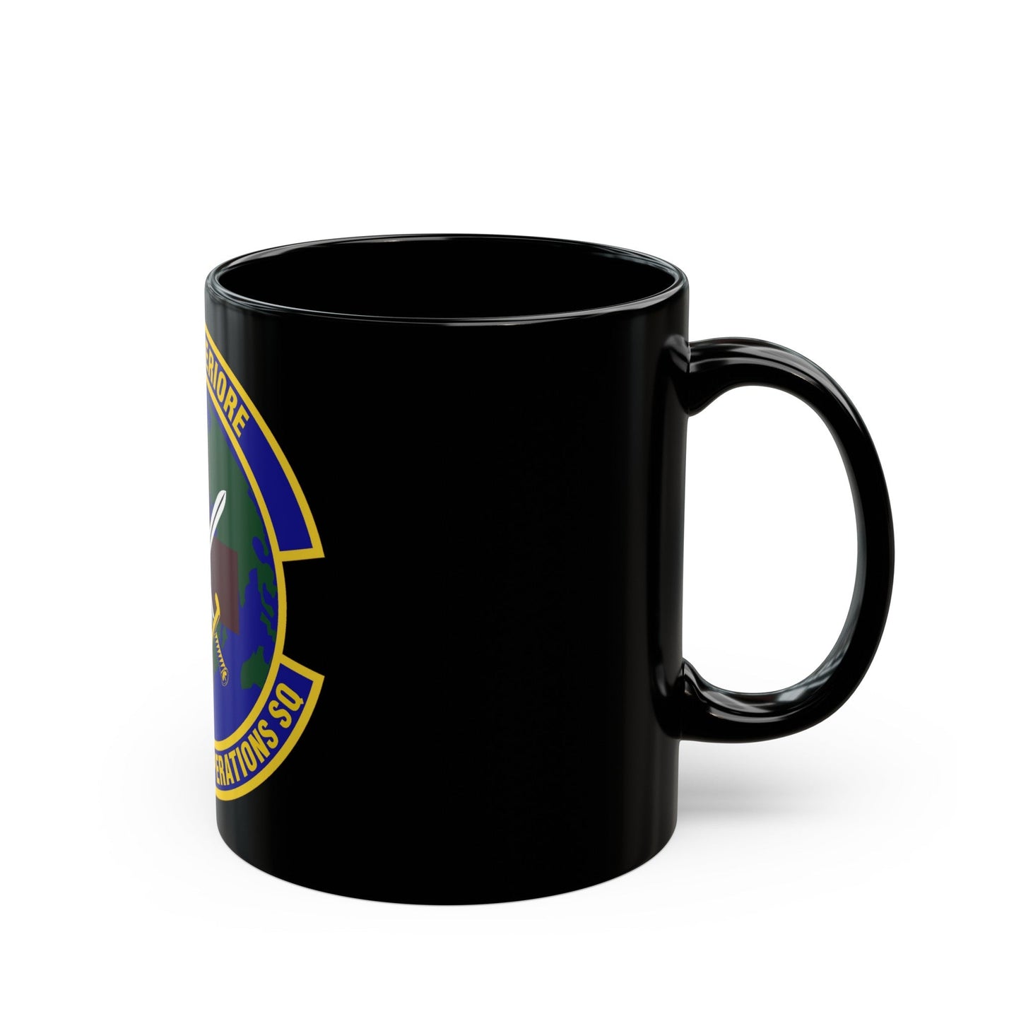 96th Surgical Operations Squadron (U.S. Air Force) Black Coffee Mug-The Sticker Space