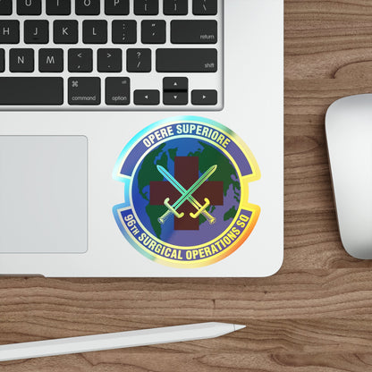 96th Surgical Operations Squadron (U.S. Air Force) Holographic STICKER Die-Cut Vinyl Decal-The Sticker Space