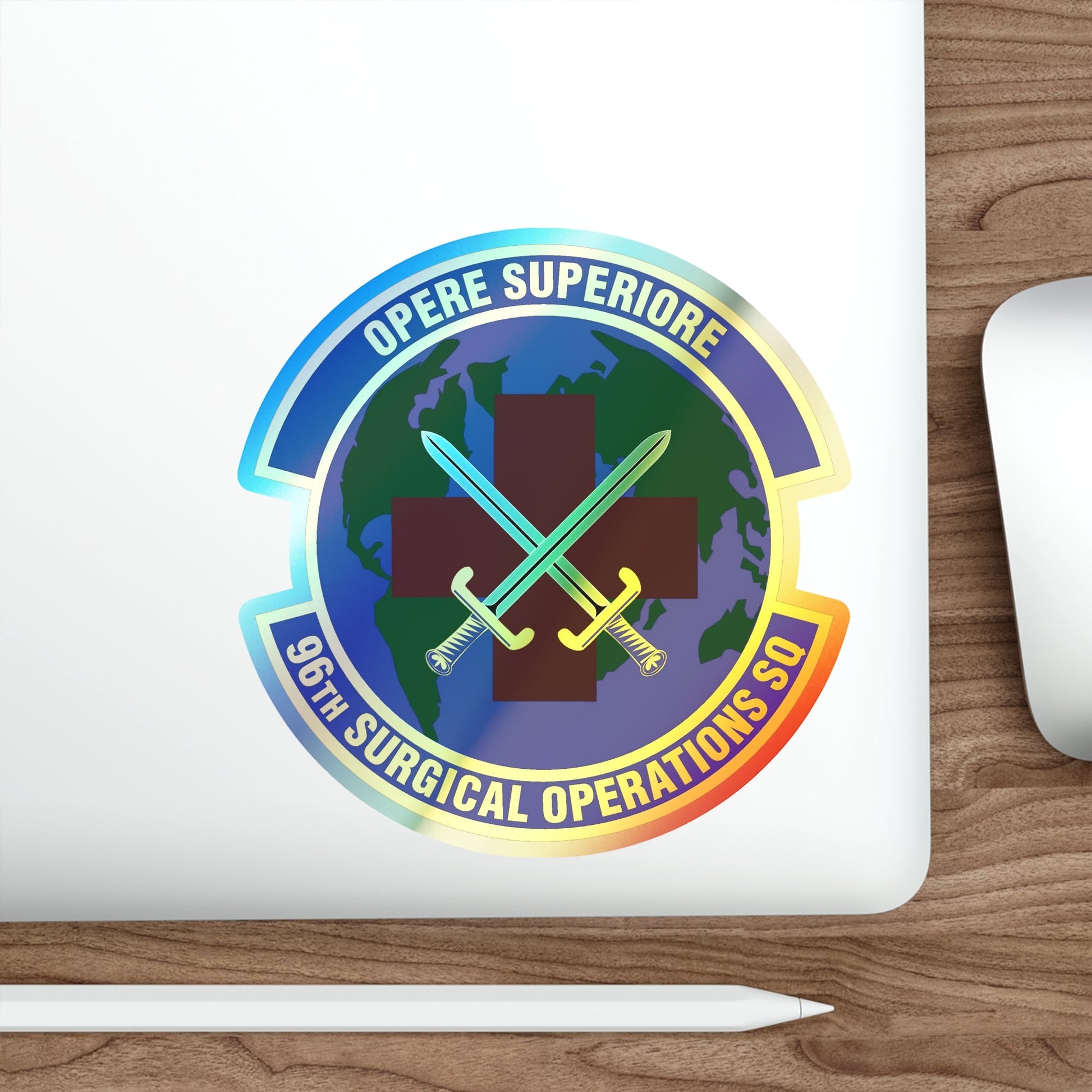 96th Surgical Operations Squadron (U.S. Air Force) Holographic STICKER Die-Cut Vinyl Decal-The Sticker Space