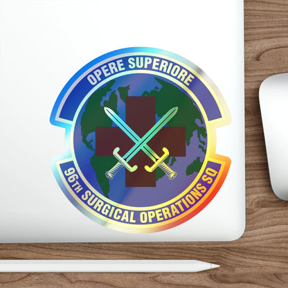 96th Surgical Operations Squadron (U.S. Air Force) Holographic STICKER Die-Cut Vinyl Decal-The Sticker Space