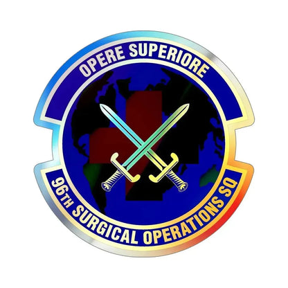 96th Surgical Operations Squadron (U.S. Air Force) Holographic STICKER Die-Cut Vinyl Decal - The Sticker Space