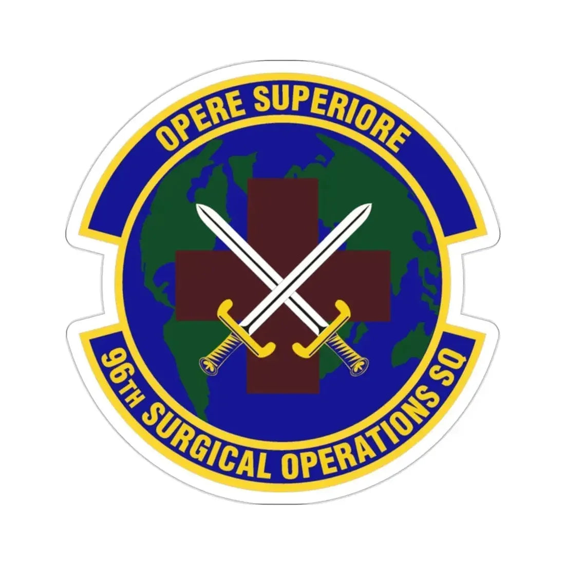 96th Surgical Operations Squadron (U.S. Air Force) STICKER Vinyl Die-Cut Decal - The Sticker Space