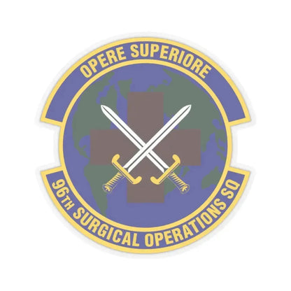 96th Surgical Operations Squadron (U.S. Air Force) STICKER Vinyl Kiss-Cut Decal 2 Inch Transparent - The Sticker Space