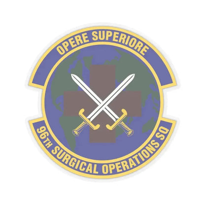 96th Surgical Operations Squadron (U.S. Air Force) STICKER Vinyl Kiss-Cut Decal 6 Inch Transparent - The Sticker Space