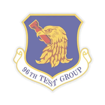 96th Test Group (U.S. Air Force) STICKER Vinyl Kiss-Cut Decal 3 Inch Transparent - The Sticker Space