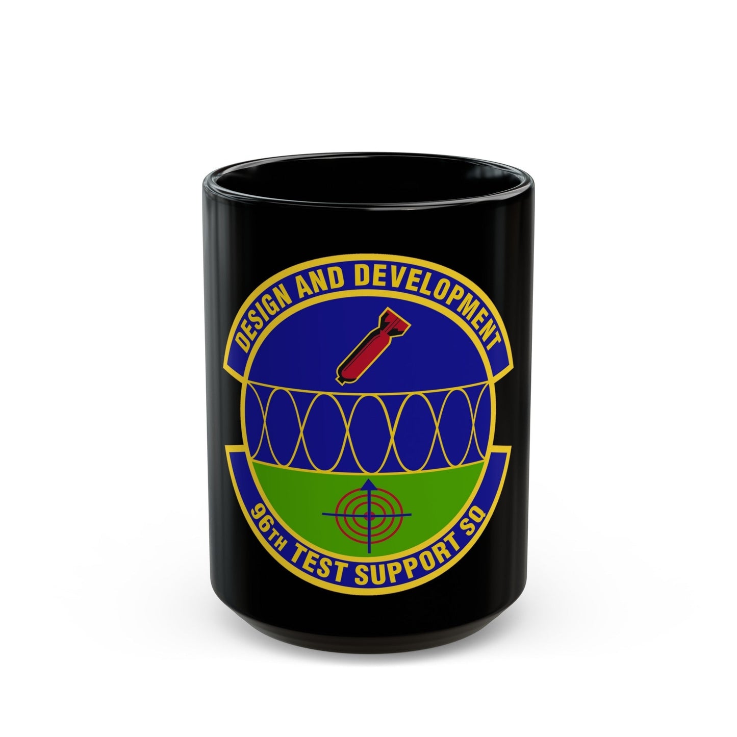 96th Test Support Squadron (U.S. Air Force) Black Coffee Mug-15oz-The Sticker Space