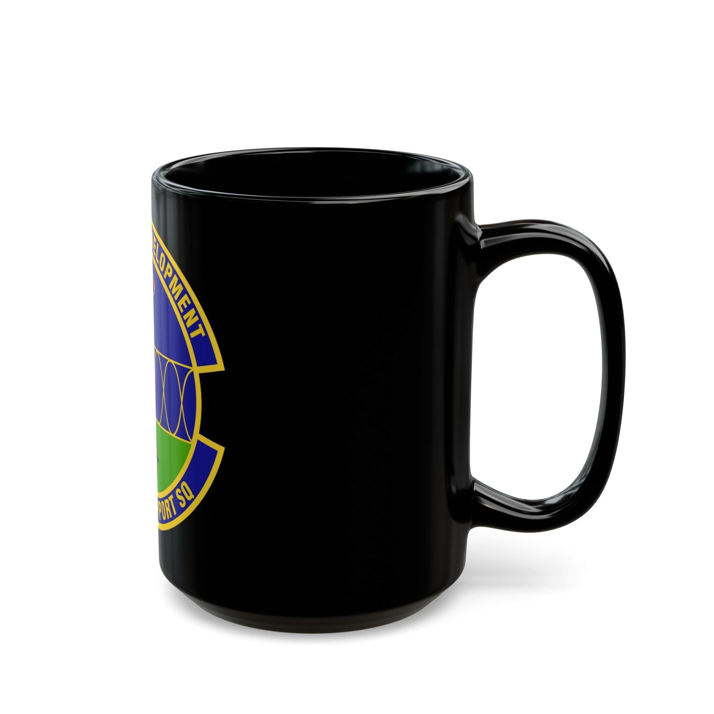 96th Test Support Squadron (U.S. Air Force) Black Coffee Mug-The Sticker Space