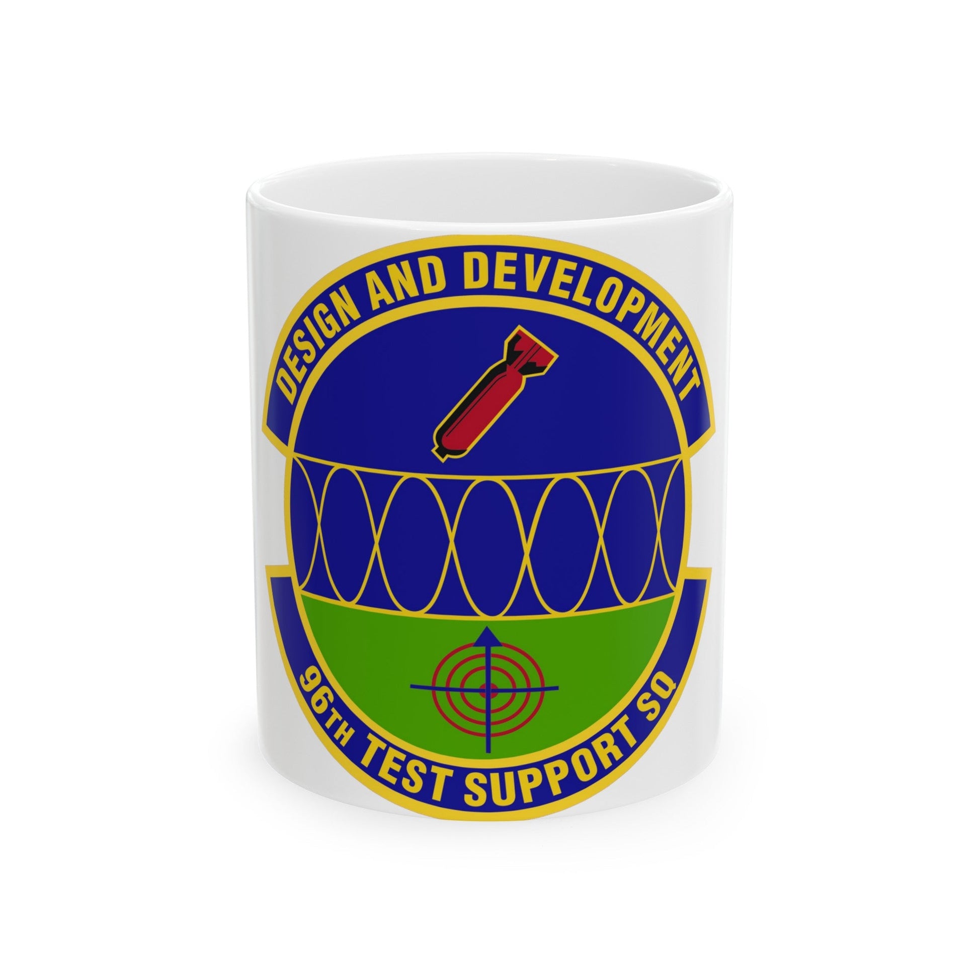 96th Test Support Squadron (U.S. Air Force) White Coffee Mug-11oz-The Sticker Space