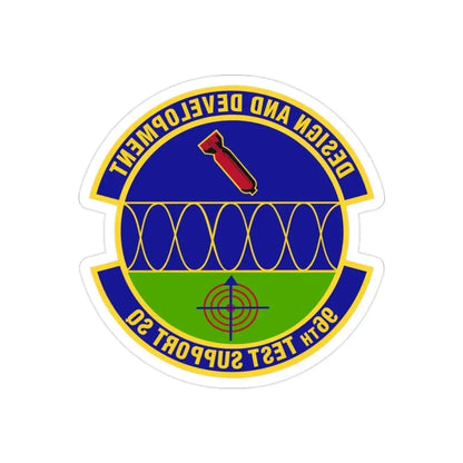 96th Test Support Squadron (U.S. Air Force) REVERSE PRINT Transparent Die-Cut STICKER - The Sticker Space
