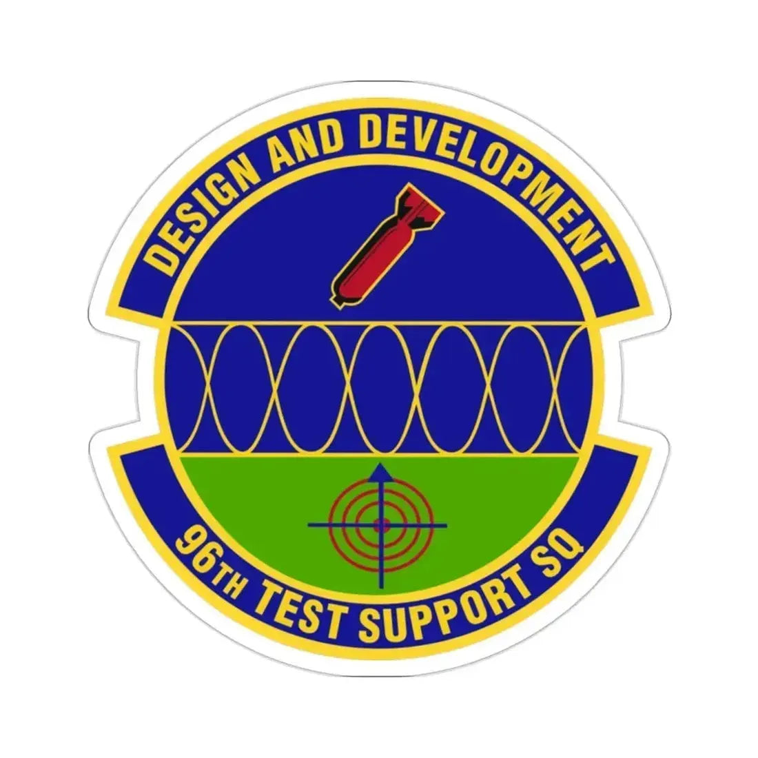 96th Test Support Squadron (U.S. Air Force) STICKER Vinyl Die-Cut Decal 2 Inch - The Sticker Space