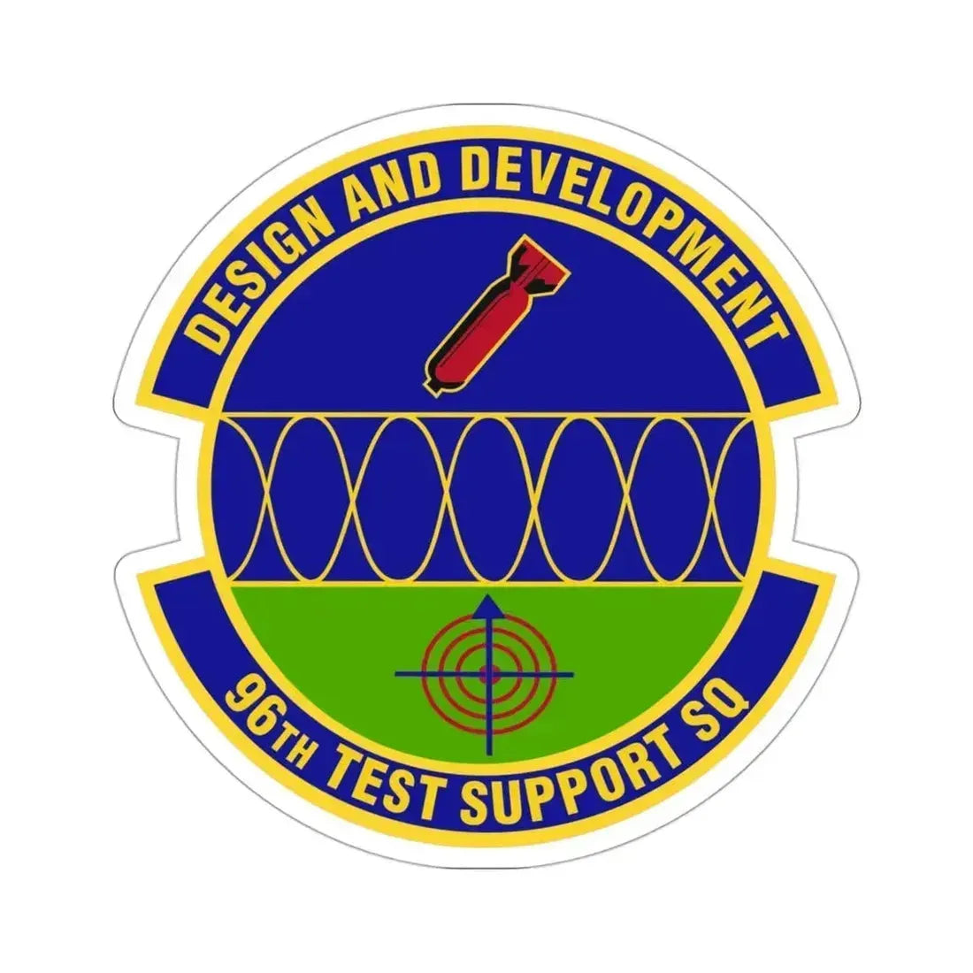 96th Test Support Squadron (U.S. Air Force) STICKER Vinyl Die-Cut Decal 3 Inch - The Sticker Space