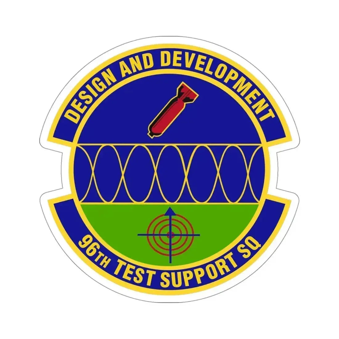 96th Test Support Squadron (U.S. Air Force) STICKER Vinyl Die-Cut Decal 4 Inch - The Sticker Space