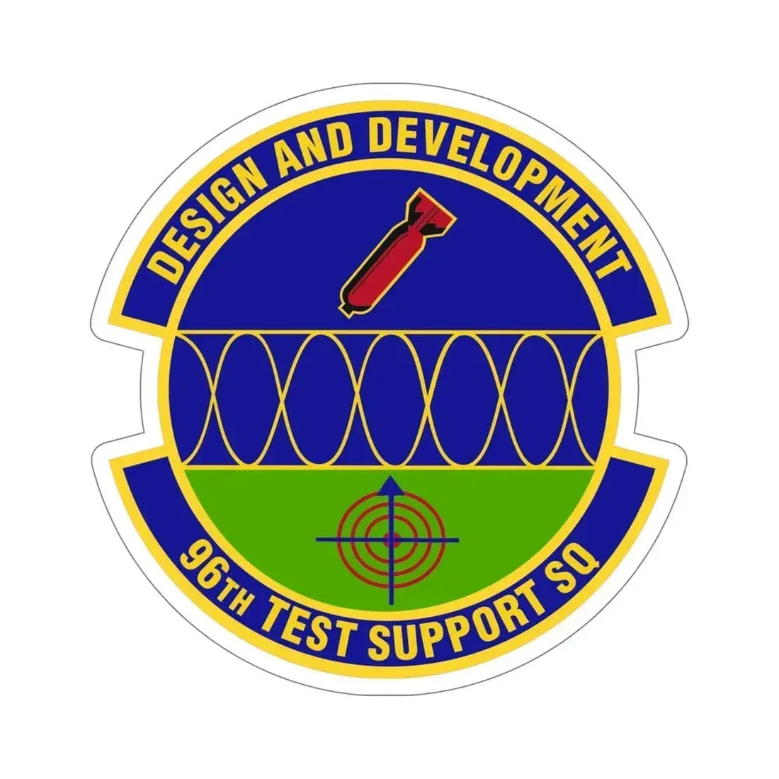96th Test Support Squadron (U.S. Air Force) STICKER Vinyl Die-Cut Decal 6 Inch - The Sticker Space