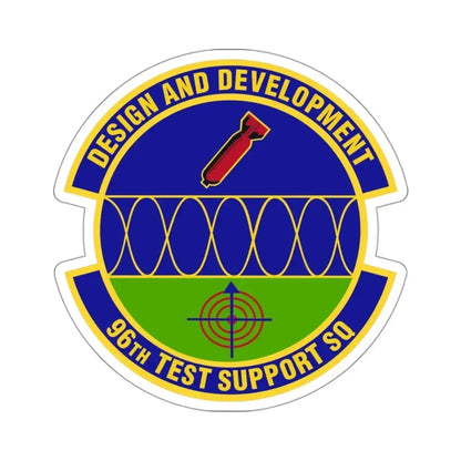 96th Test Support Squadron (U.S. Air Force) STICKER Vinyl Kiss-Cut Decal 3 Inch White - The Sticker Space