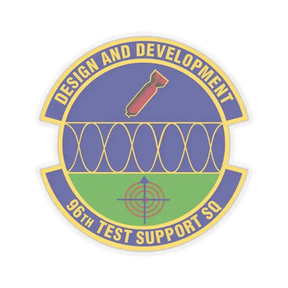 96th Test Support Squadron (U.S. Air Force) STICKER Vinyl Kiss-Cut Decal 4 Inch Transparent - The Sticker Space