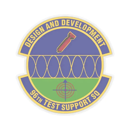 96th Test Support Squadron (U.S. Air Force) STICKER Vinyl Kiss-Cut Decal 6 Inch Transparent - The Sticker Space