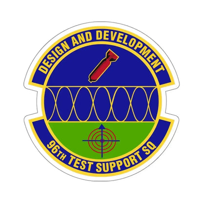 96th Test Support Squadron (U.S. Air Force) STICKER Vinyl Kiss-Cut Decal 6 Inch White - The Sticker Space