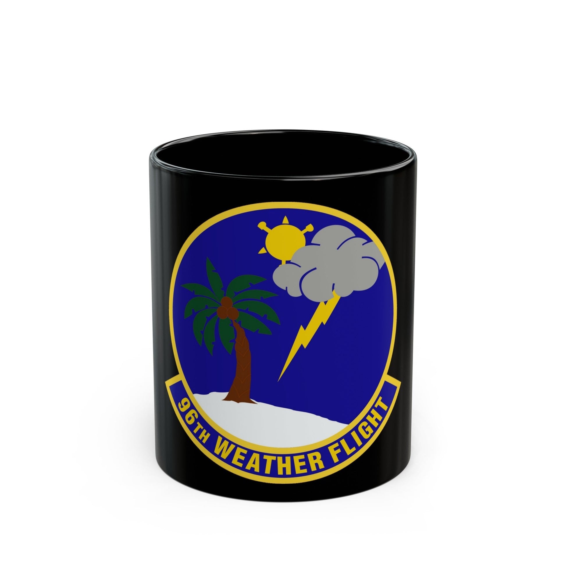 96th Weather Flight (U.S. Air Force) Black Coffee Mug-11oz-The Sticker Space