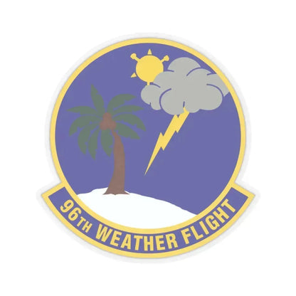 96th Weather Flight (U.S. Air Force) STICKER Vinyl Kiss-Cut Decal 2 Inch Transparent - The Sticker Space