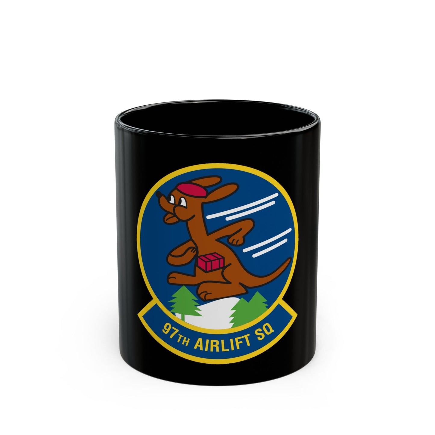 97 Airlift Squadron AFRC (U.S. Air Force) Black Coffee Mug-11oz-The Sticker Space