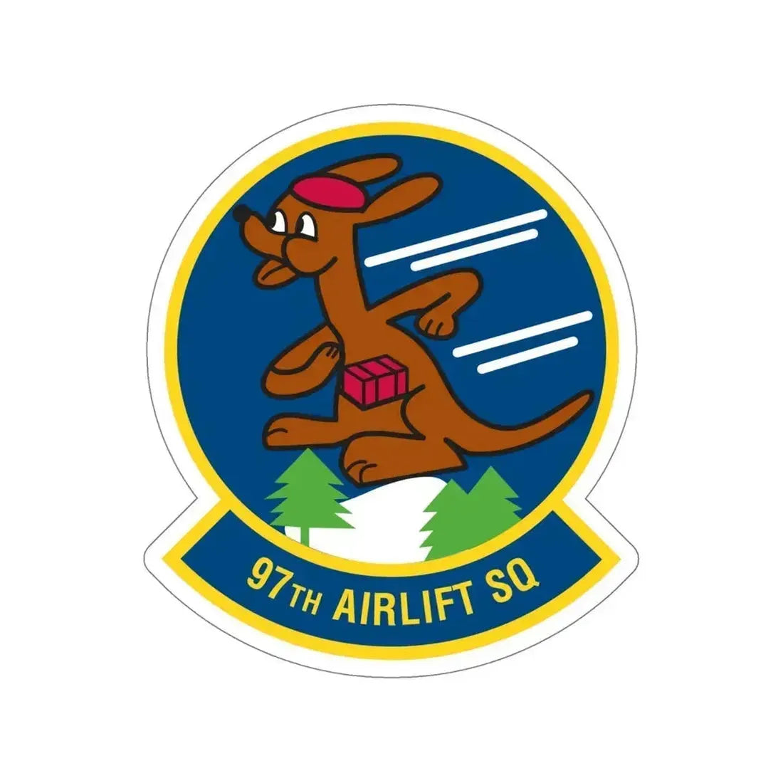 97 Airlift Squadron AFRC (U.S. Air Force) STICKER Vinyl Die-Cut Decal 6 Inch - The Sticker Space