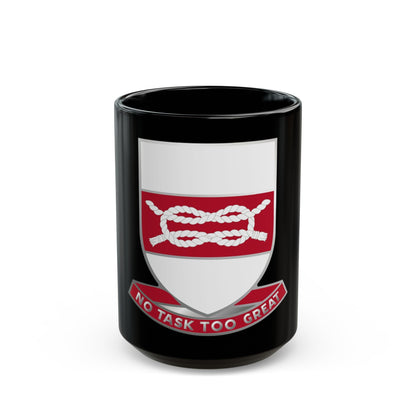 97 Engineer Battalion (U.S. Army) Black Coffee Mug-15oz-The Sticker Space