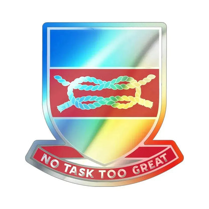 97 Engineer Battalion (U.S. Army) Holographic STICKER Die-Cut Vinyl Decal 6 Inch Holographic - The Sticker Space