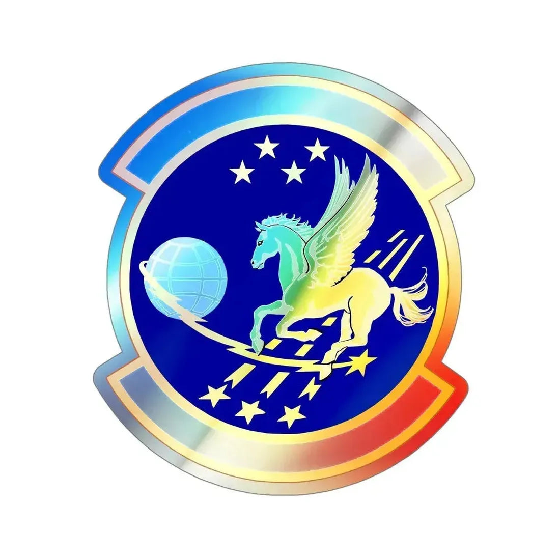 97 Intelligence Squadron ACC (U.S. Air Force) Holographic STICKER Die-Cut Vinyl Decal 5 Inch Holographic - The Sticker Space