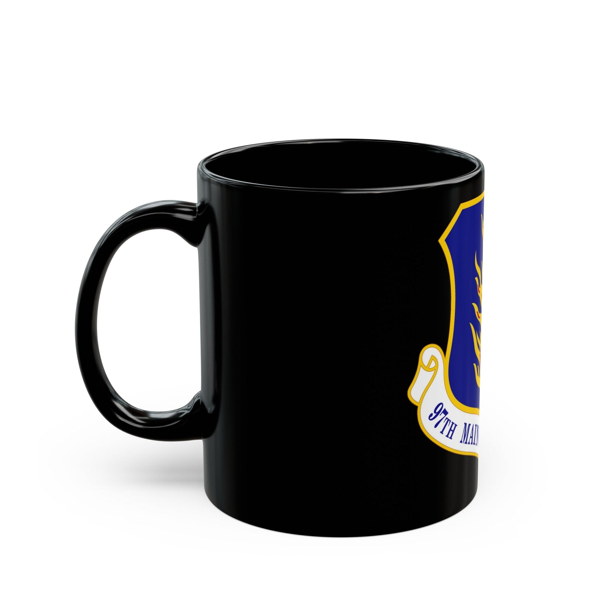 97 Maintenance Group AETC (U.S. Air Force) Black Coffee Mug-The Sticker Space