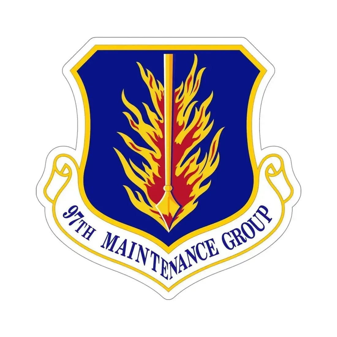 97 Maintenance Group AETC (U.S. Air Force) STICKER Vinyl Die-Cut Decal 5 Inch - The Sticker Space