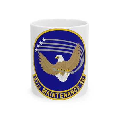97 Maintenance Squadron AETC (U.S. Air Force) White Coffee Mug-11oz-The Sticker Space