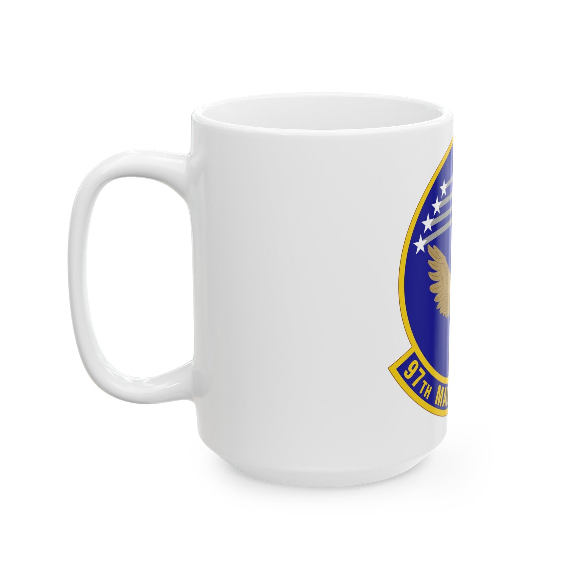97 Maintenance Squadron AETC (U.S. Air Force) White Coffee Mug-The Sticker Space