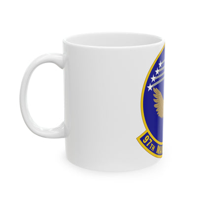 97 Maintenance Squadron AETC (U.S. Air Force) White Coffee Mug-The Sticker Space