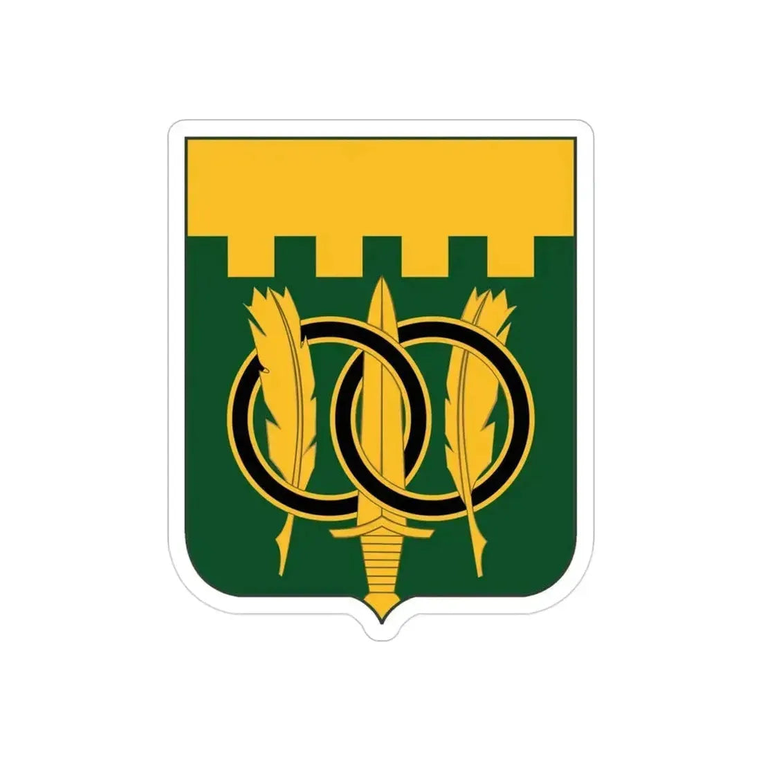 97 Military Police Battalion 2 (U.S. Army) REVERSE PRINT Transparent Die-Cut STICKER 3 Inch Die-Cut Transparent - The Sticker Space