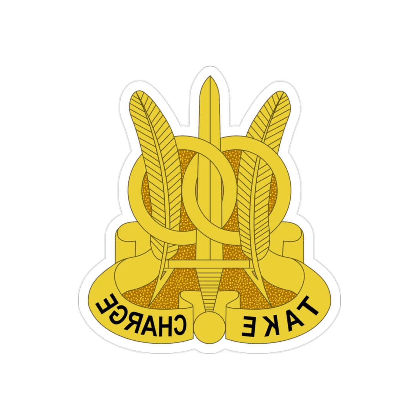 97 Military Police Battalion (U.S. Army) REVERSE PRINT Transparent STICKER-2" × 2"-The Sticker Space